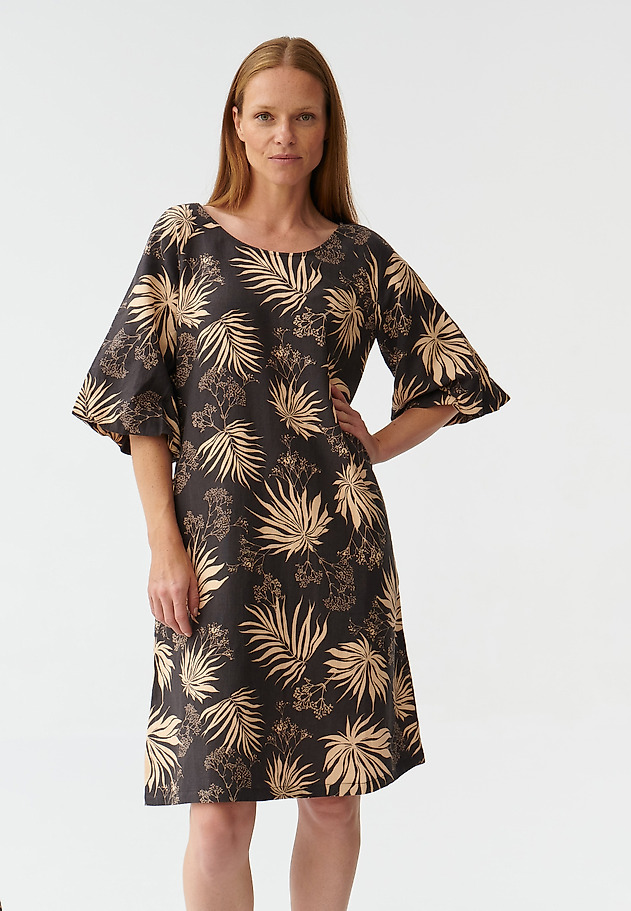 LADIES' DRESS WITH PLANT PRINT MILENA LADIES' DRESS WITH PLANT PRINT MILENA MULTIKOLOR 1