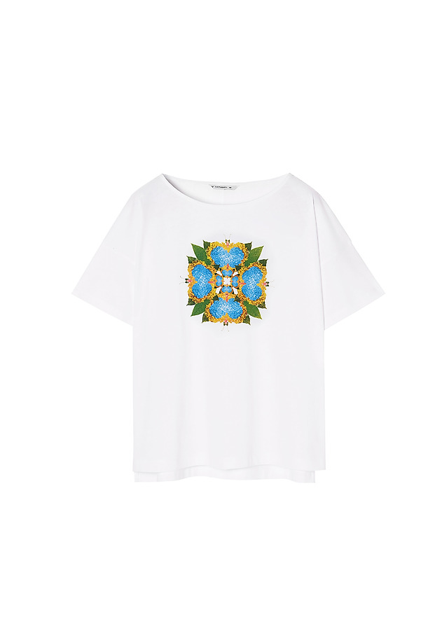 LOOSE LADIES' T-SHIRT MIZA 4 LOOSE LADIES' T-SHIRT MIZA 4 WHITE 4