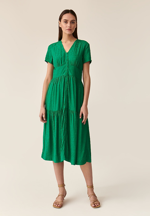 LADIES' SHORT-SLEEVE DRESS KAMDI 2 LADIES' SHORT-SLEEVE DRESS KAMDI 2 ZIELONY 1
