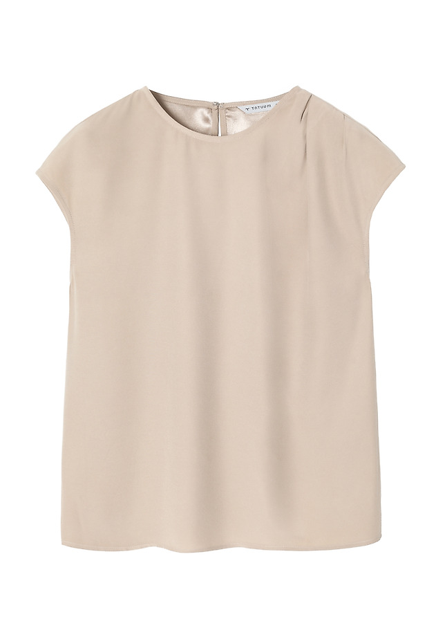 BLUZA IZ VISKOZE Z GUBAMI - ZIMO 1 BLUZA IZ VISKOZE Z GUBAMI - ZIMO 1 BEŽ 8