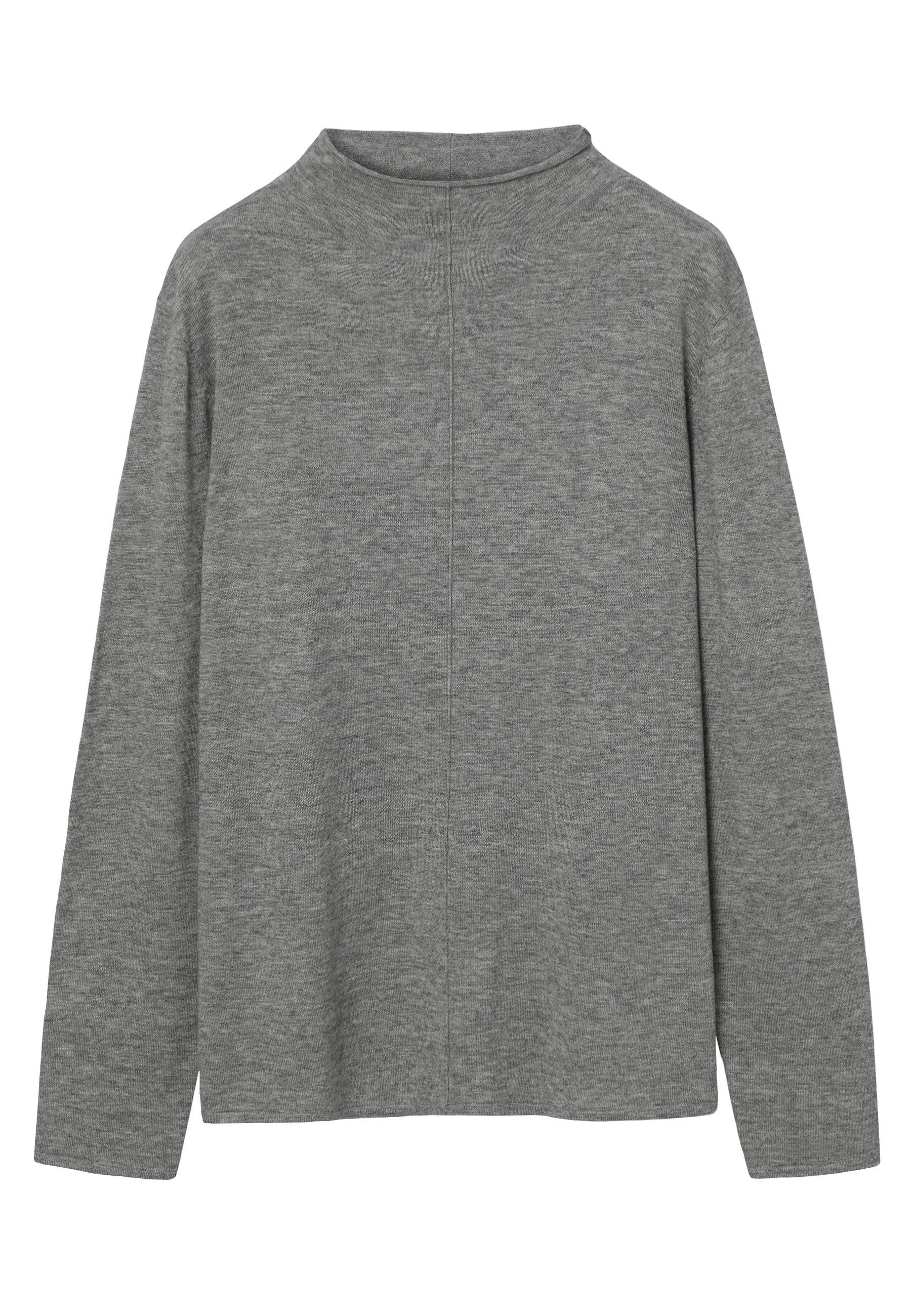 MIĘKKI SWETER Z WEŁNĄ - DONNA SZARY 2