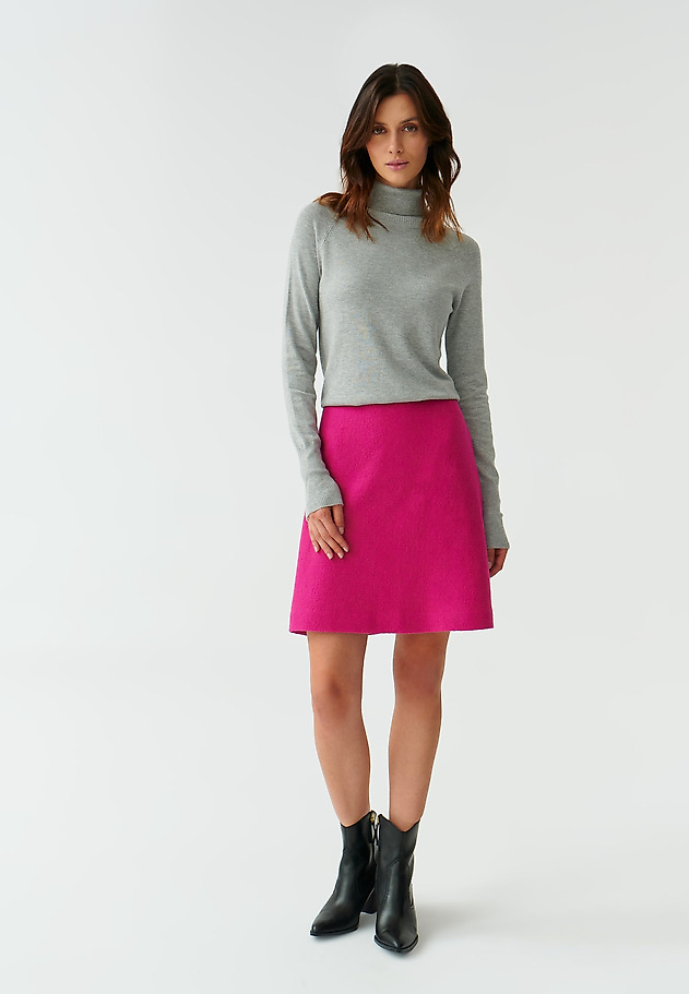 CLASSIC LADIES’ SWEATER WITH A TURTLENECK NEKOKI 1 CLASSIC LADIES’ SWEATER WITH A TURTLENECK NEKOKI 1 SZARY 2