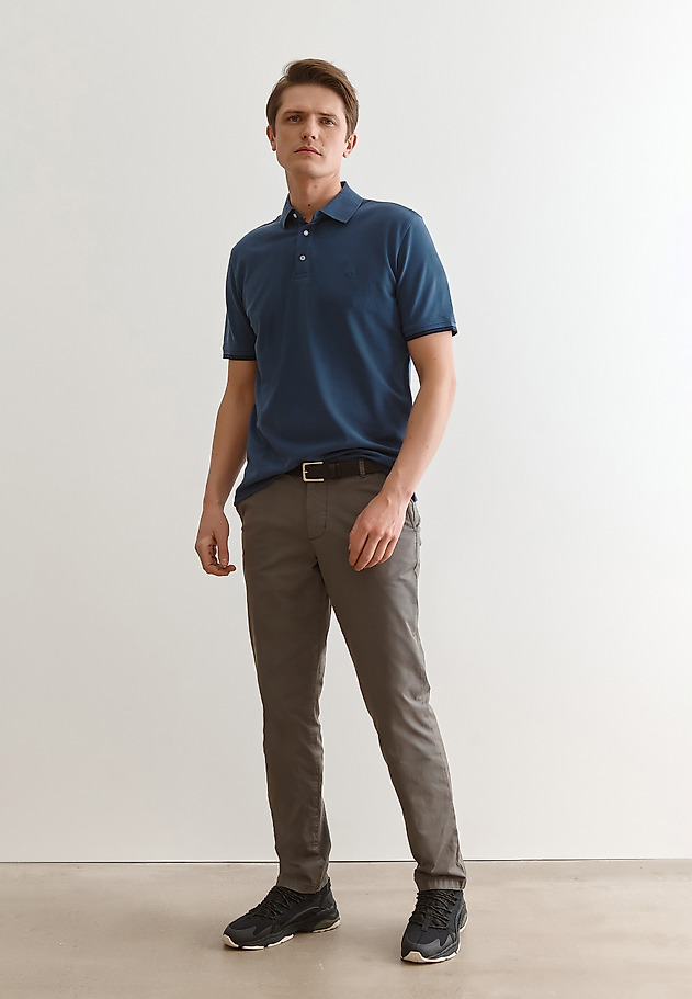MEN' COTTON POLO SHIRT JAY 4 MEN' COTTON POLO SHIRT JAY 4 NAVY BLUE 1