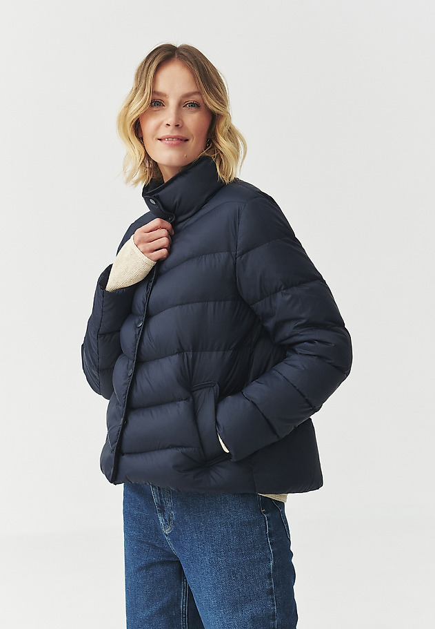 PÉŘOVÁ BUNDA SE STOJÁČKEM — MARONA PÉŘOVÁ BUNDA SE STOJÁČKEM — MARONA TMAVĚ MODRÁ 2