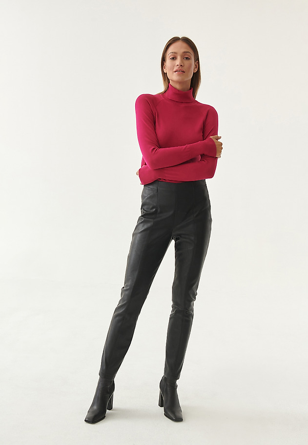 SWETER DAMSKI Z GOLFEM NEKOKI 1 SWETER DAMSKI Z GOLFEM NEKOKI 1 RÓŻOWY 4