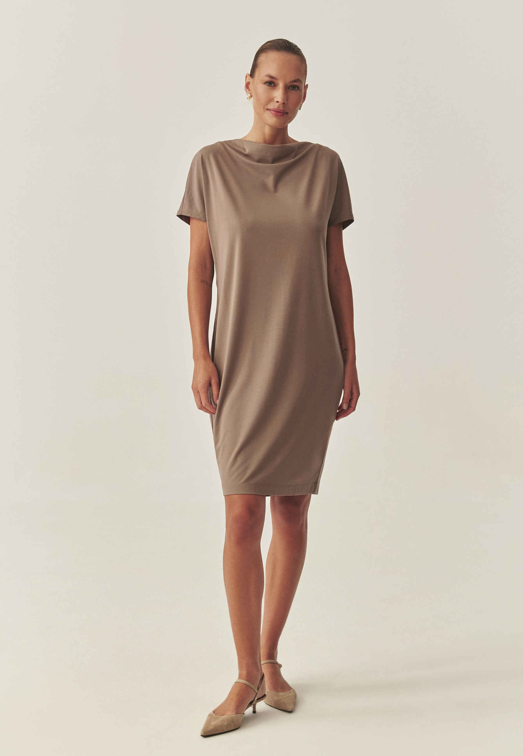 【新品未使用タグ付き】Clemence Knit Dress Set black / ecru】Clemence Knit Dress Set