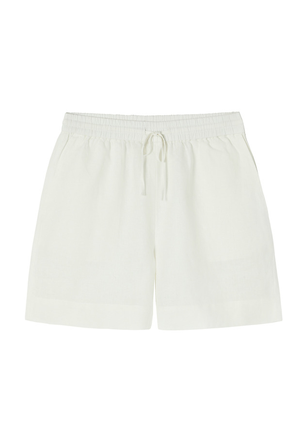 LINEN SHORTS WITH TIES - SEVILLA LINEN SHORTS WITH TIES - SEVILLA ECRU 5