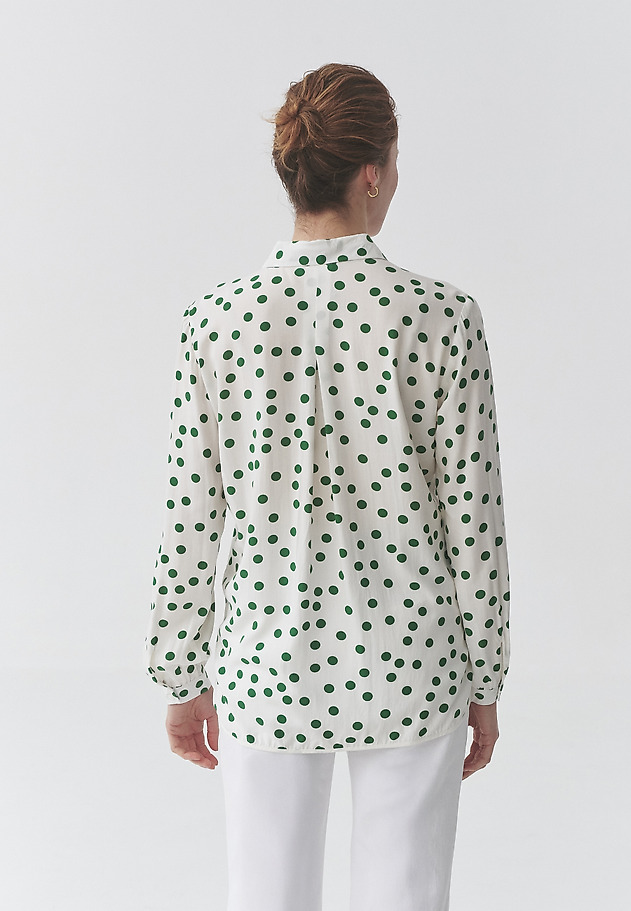 VISCOSE SHIRT WITH GREEN POLKA DOTS - DOTTA VISCOSE SHIRT WITH GREEN POLKA DOTS - DOTTA MULTIKOLOR 4