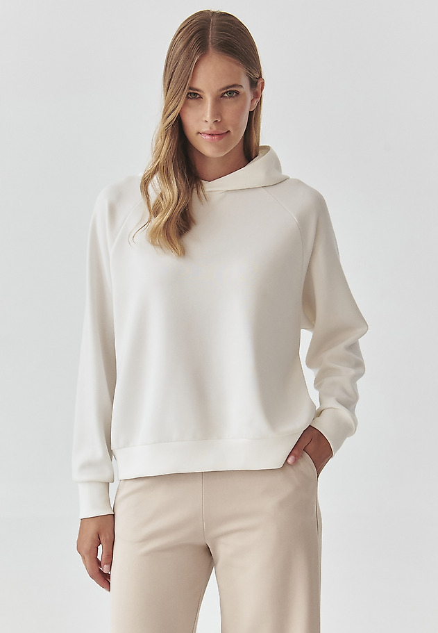 LADIES’ RAGLAN HOODIE - VIOLETTA LADIES’ RAGLAN HOODIE - VIOLETTA ECRU 1