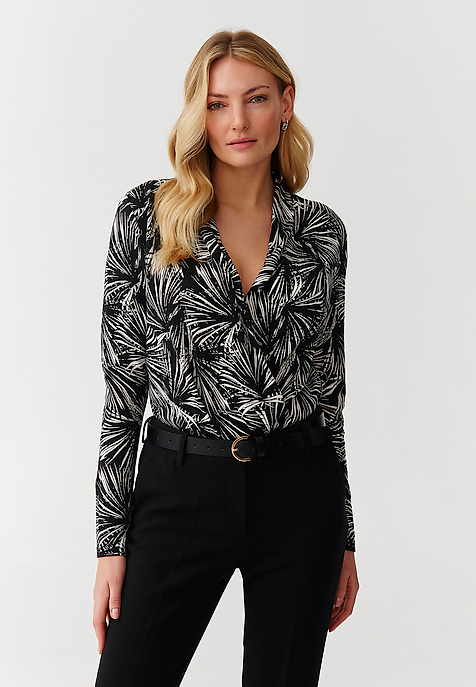 Mintás hölgyek bodysuit hosszú ujjakkal - AGATHA TÖBBSZÍNŰ 2