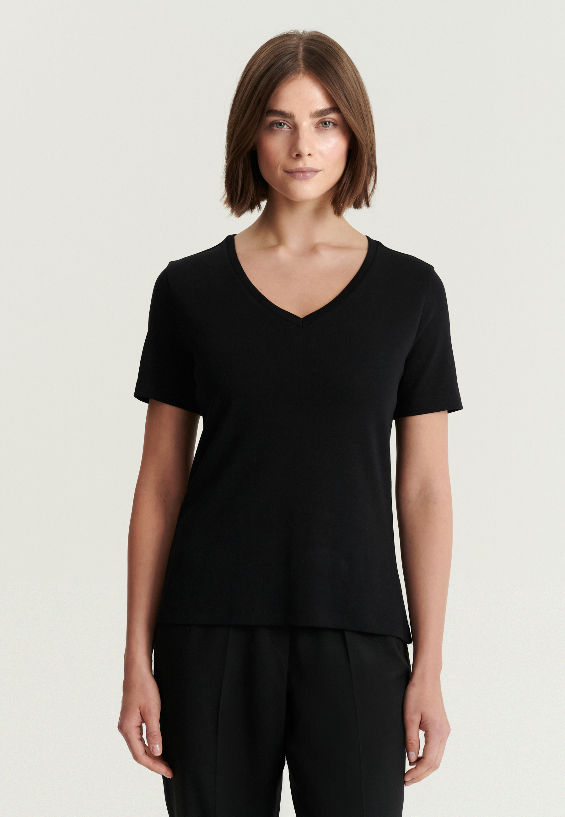 WOMEN'S COTTON T-SHIRT - FINI BLACK 2