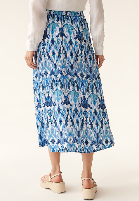 LADIES' PRINTED MAXI DRESS SAND 4 MULTICOLOR 2