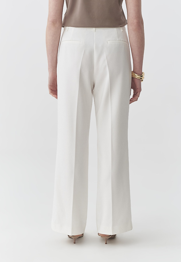 WIDE-LEGGED SUIT TROUSERS - ZARIANA 3 WIDE-LEGGED SUIT TROUSERS - ZARIANA 3 ECRU 4