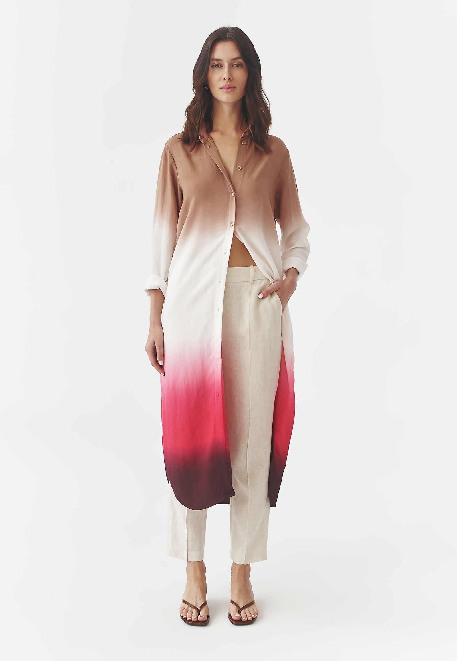 KOŠEĽOVÉ MIDI ŠATY S GRADIENTNOU POTLAČOU – MEKO KOŠEĽOVÉ MIDI ŠATY S GRADIENTNOU POTLAČOU – MEKO VIACFAREBNÝ 97316