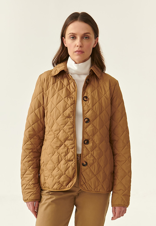 KURTKA DAMSKA TKANINOWA PIKOWANA PIKONI KURTKA DAMSKA TKANINOWA PIKOWANA PIKONI BEŻOWY 1