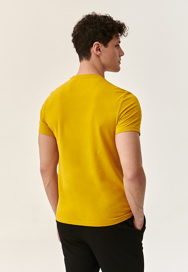 CLASSIC MEN'S T-SHIRT MILIN CLASSIC MEN'S T-SHIRT MILIN YELLOW 3