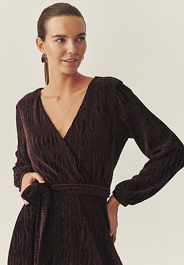 WELUROWA SUKIENKA MIDI - KRESE 1 WELUROWA SUKIENKA MIDI - KRESE 1