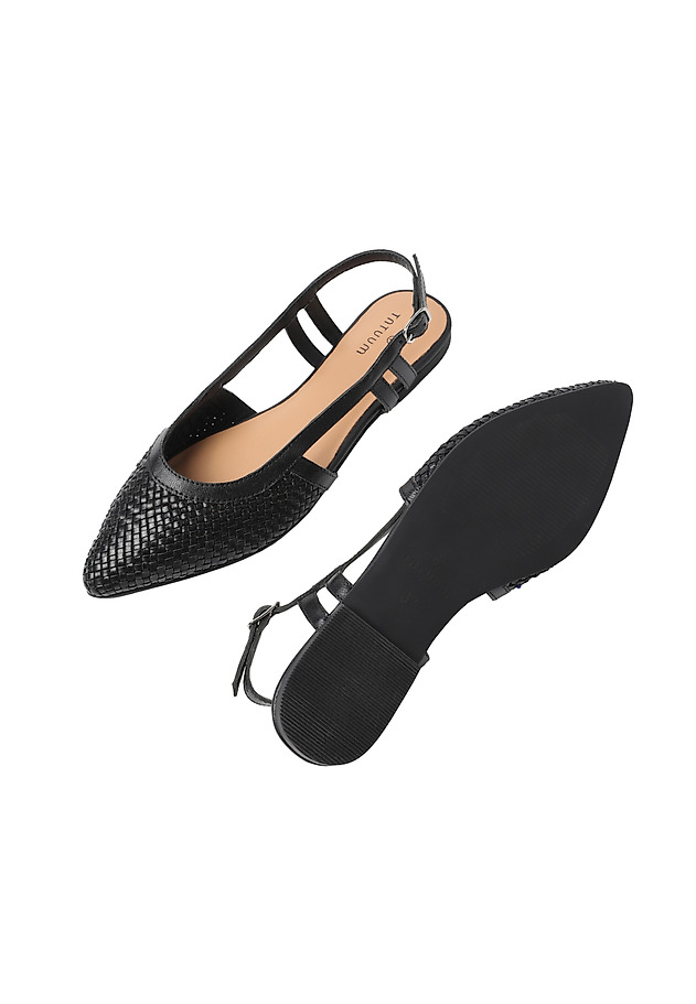 KOŽENÉ BALERÍNY S OTEVŘENOU PATOU — DEVI KOŽENÉ BALERÍNY S OTEVŘENOU PATOU — DEVI ČERNÁ 6