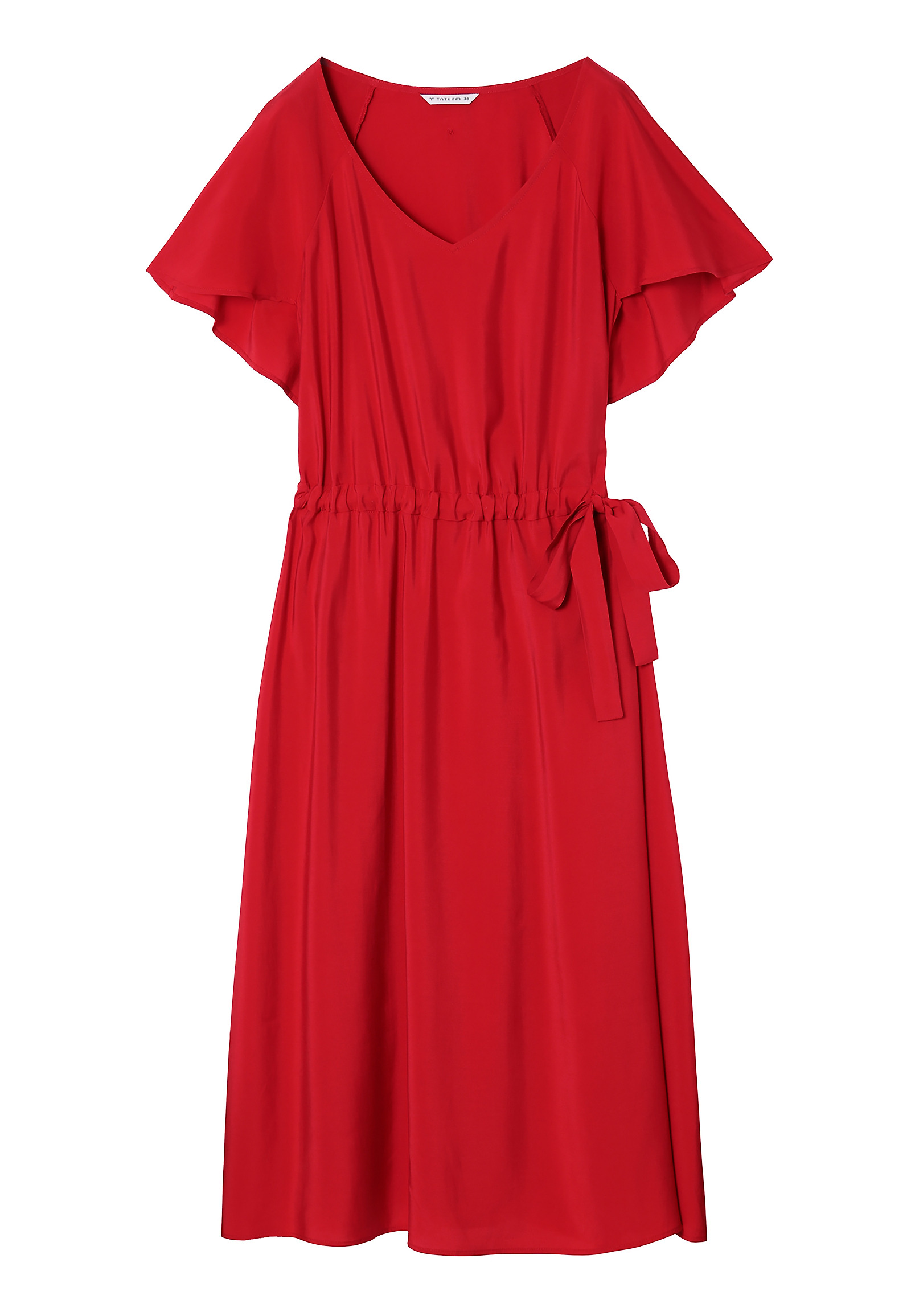 CZERWONA SUKIENKA MIDI OSTA CZERWONA SUKIENKA MIDI OSTA CZERWONY 80018