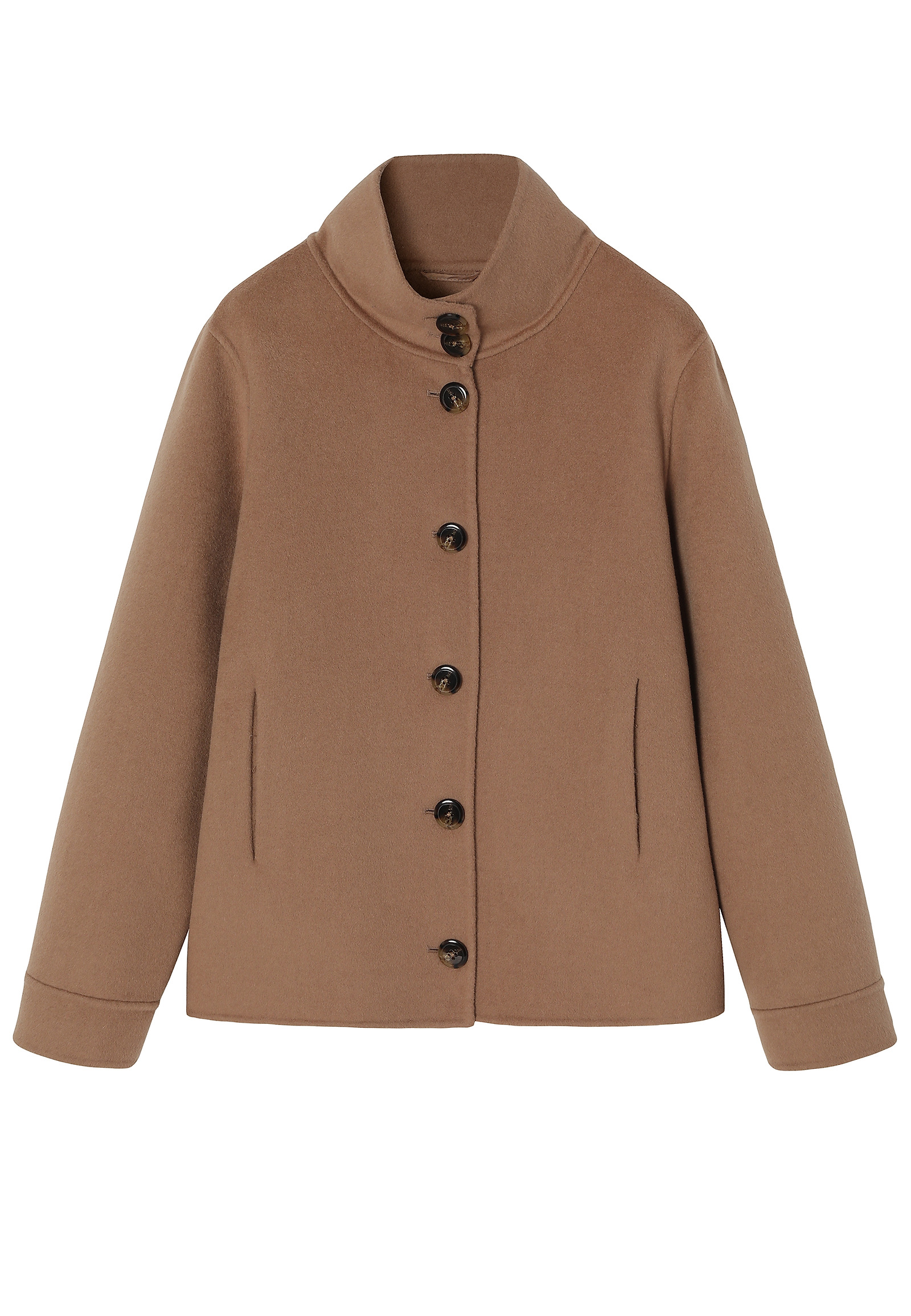 SHORT JACKET WITH WOOL - SARAKO SHORT JACKET WITH WOOL - SARAKO BEIGE 113125