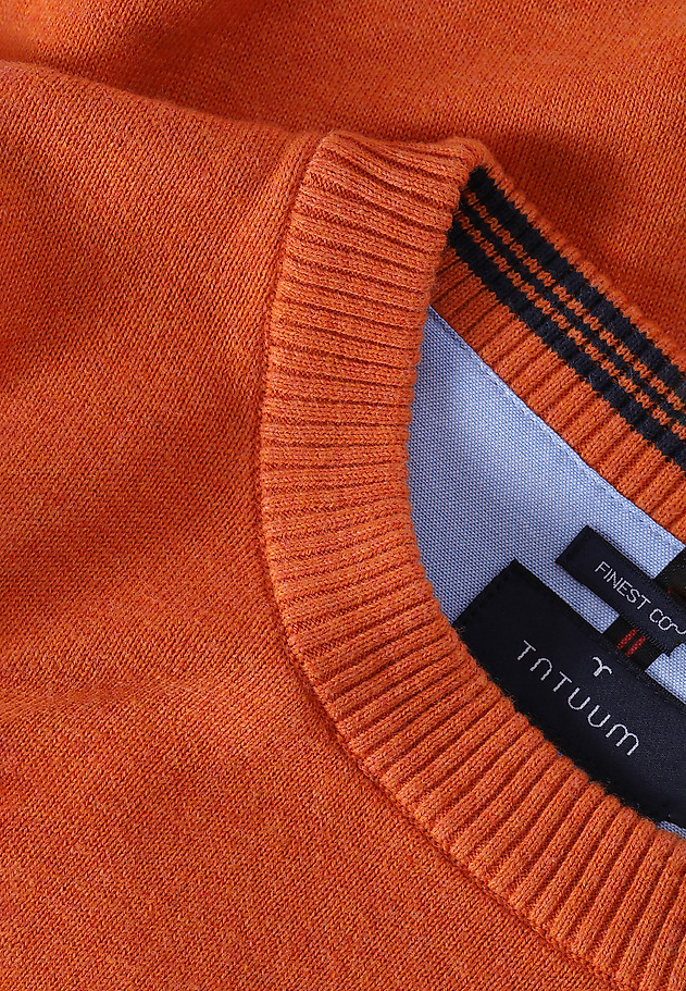 CIENKI SWETER MĘSKI TRICK 1 CIENKI SWETER MĘSKI TRICK 1 POMARAŃCZOWY 6