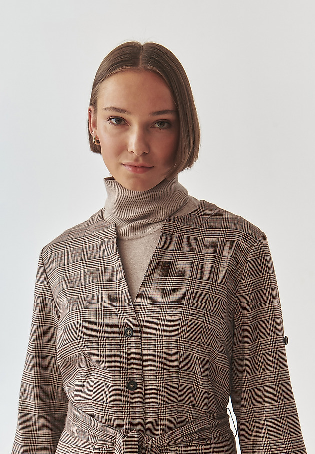CHECKERED FABRIC DRESS - MANKIRI CHECKERED FABRIC DRESS - MANKIRI MULTIKOLOR 4