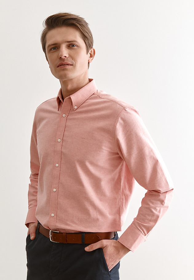 MEN'S COTTON SHIRT BELLEN CLASSIC MEN'S COTTON SHIRT BELLEN CLASSIC RED 1