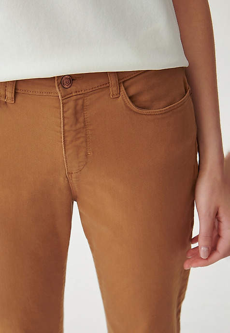 PANTALONI DE DAMĂ, DIN DENIM DEZIRA BEJ 2
