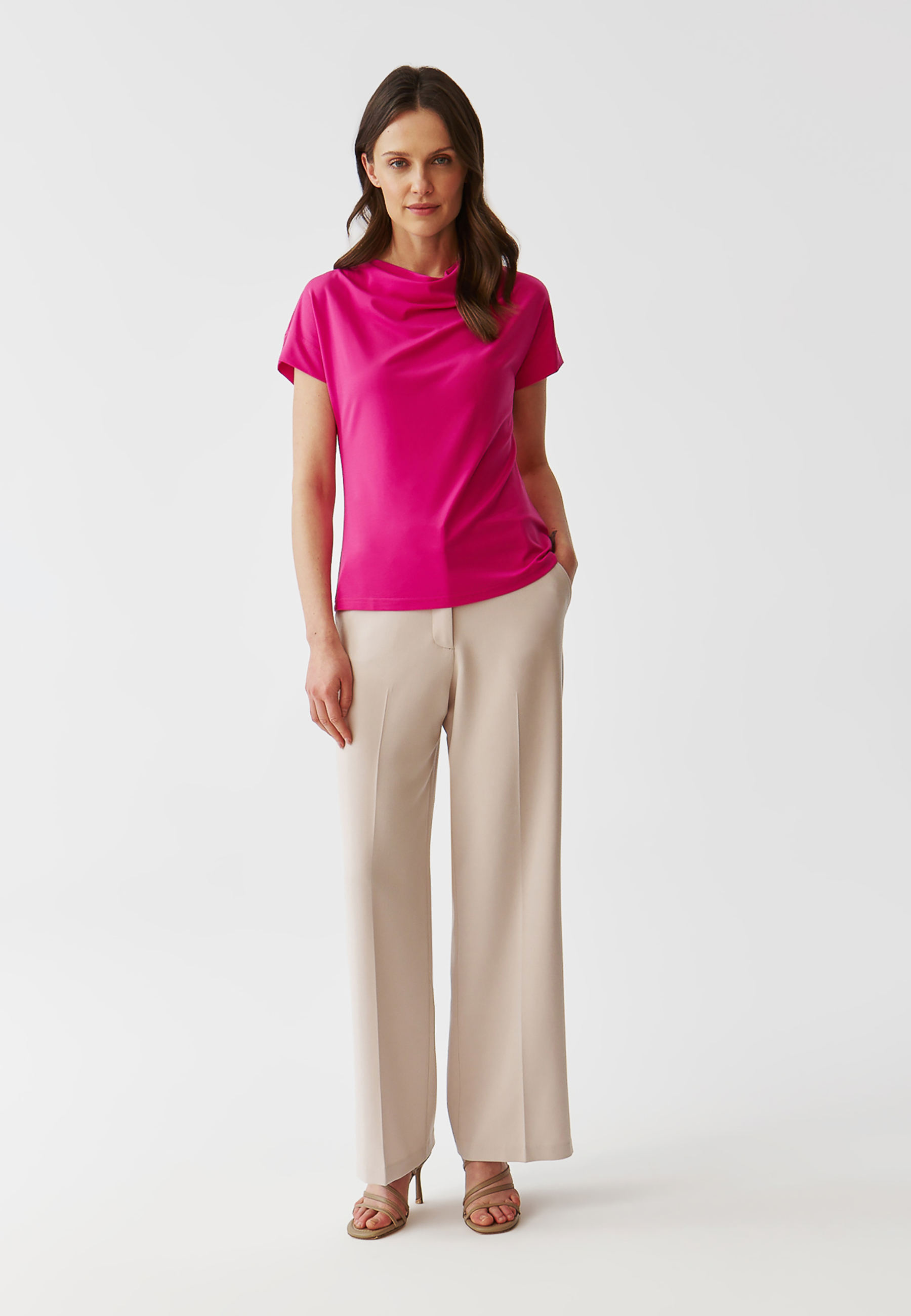 DÁMSKÁ ÚPLETOVÁ HALENKA S VODOPÁDOVÝM VÝSTŘIHEM - HAIDIKA