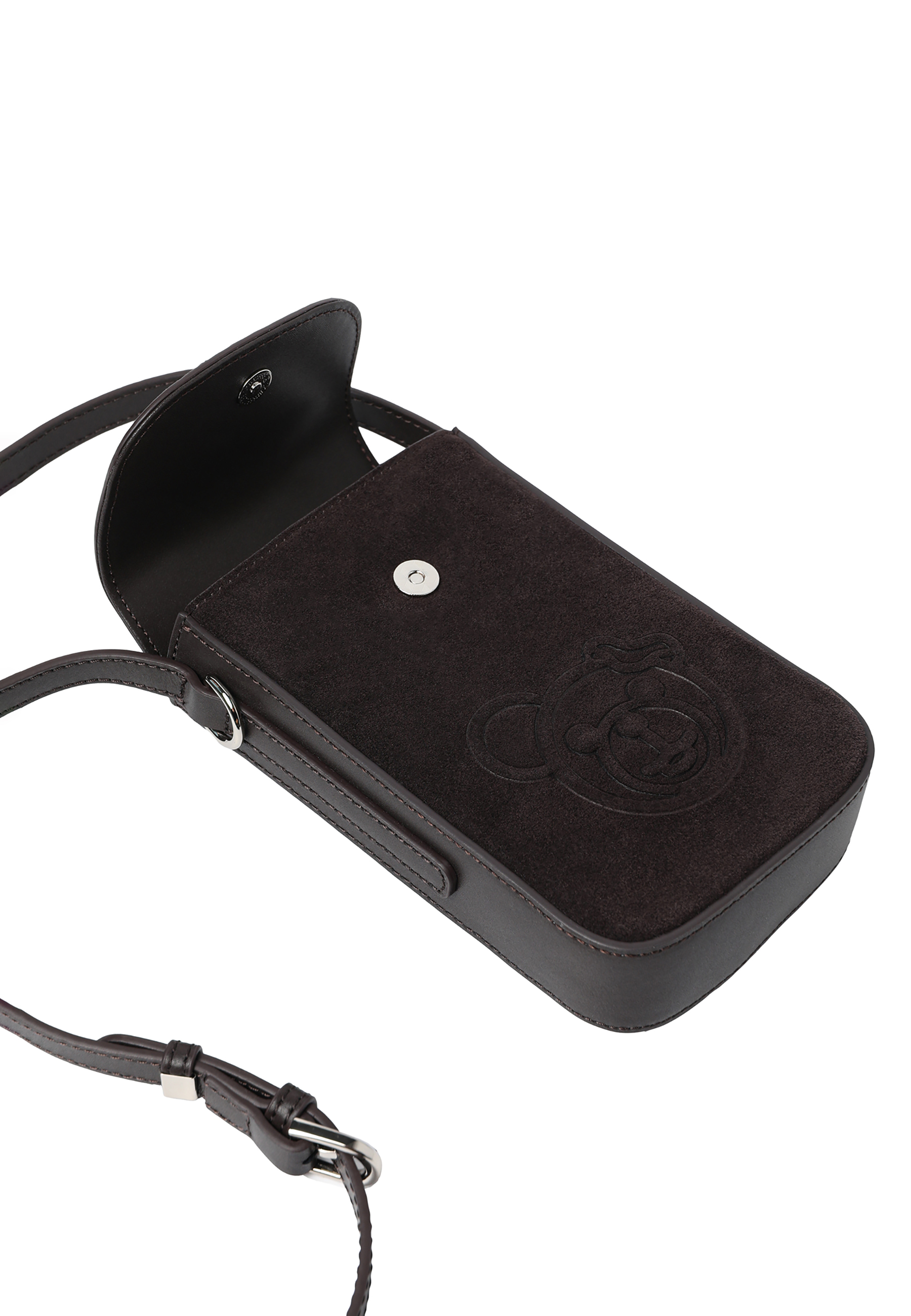 SKÓRZANA TOREBKA Z MOTYWEM MISIA USZATKA — BEGI BRĄZOWY 2