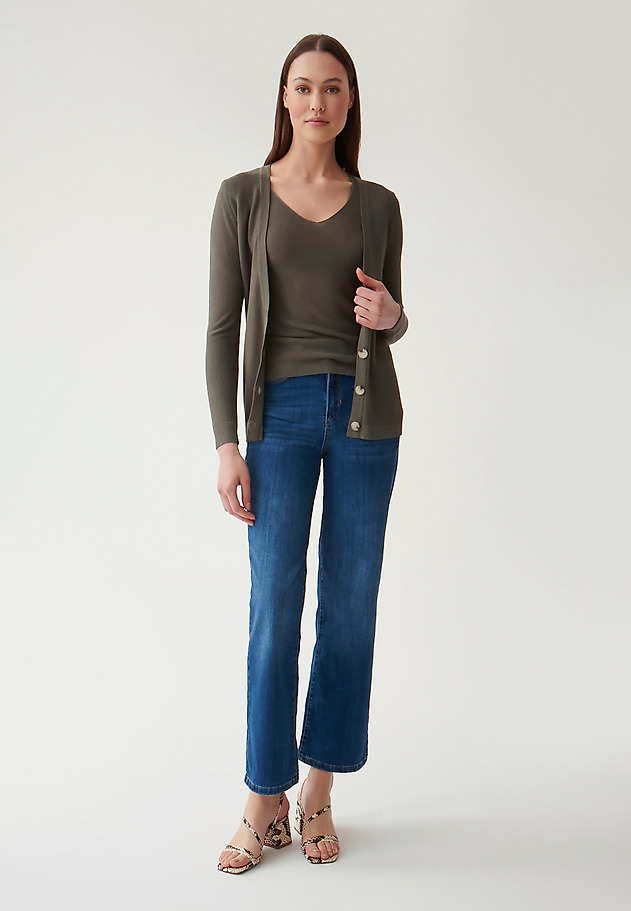 SWETER DAMSKI ZAPINANY NA GUZIKI PIMIKO SWETER DAMSKI ZAPINANY NA GUZIKI PIMIKO KHAKI 2