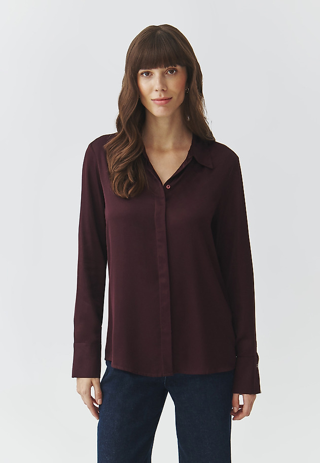 CLASSIC LADIES' WOVEN SHIRT — NIKALI 3 CLASSIC LADIES' WOVEN SHIRT — NIKALI 3 FIOLETOWY 2