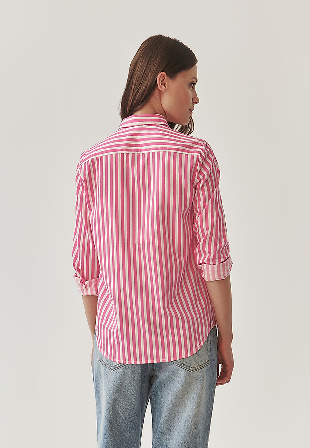 LADIES’ CLASSIC SHIRT IN VERTICAL STRIPES - EDNA LADIES’ CLASSIC SHIRT IN VERTICAL STRIPES - EDNA MULTIKOLOR 3