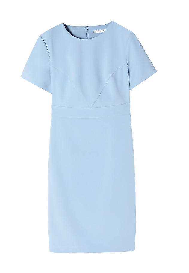 ROCHIE CREION CLASICĂ CU MÂNECĂ SCURTĂ, DIN ȚESĂTURĂ - WARTI ROCHIE CREION CLASICĂ CU MÂNECĂ SCURTĂ, DIN ȚESĂTURĂ - WARTI ALBASTRU 6