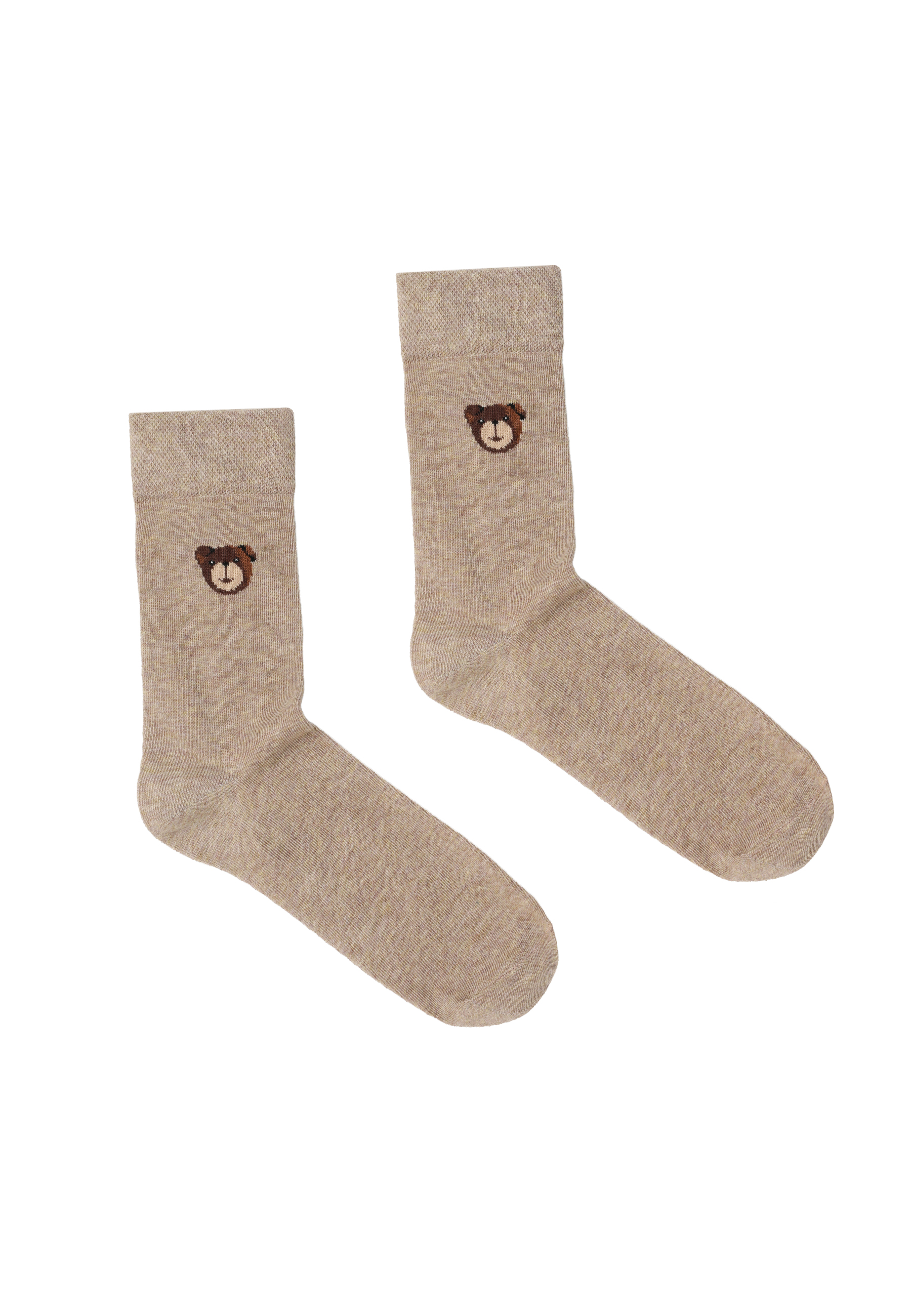 SKARPETKI DAMSKIE Z MOTYWEM MISIA USZATKA - AYLA MULTIKOLOR 2