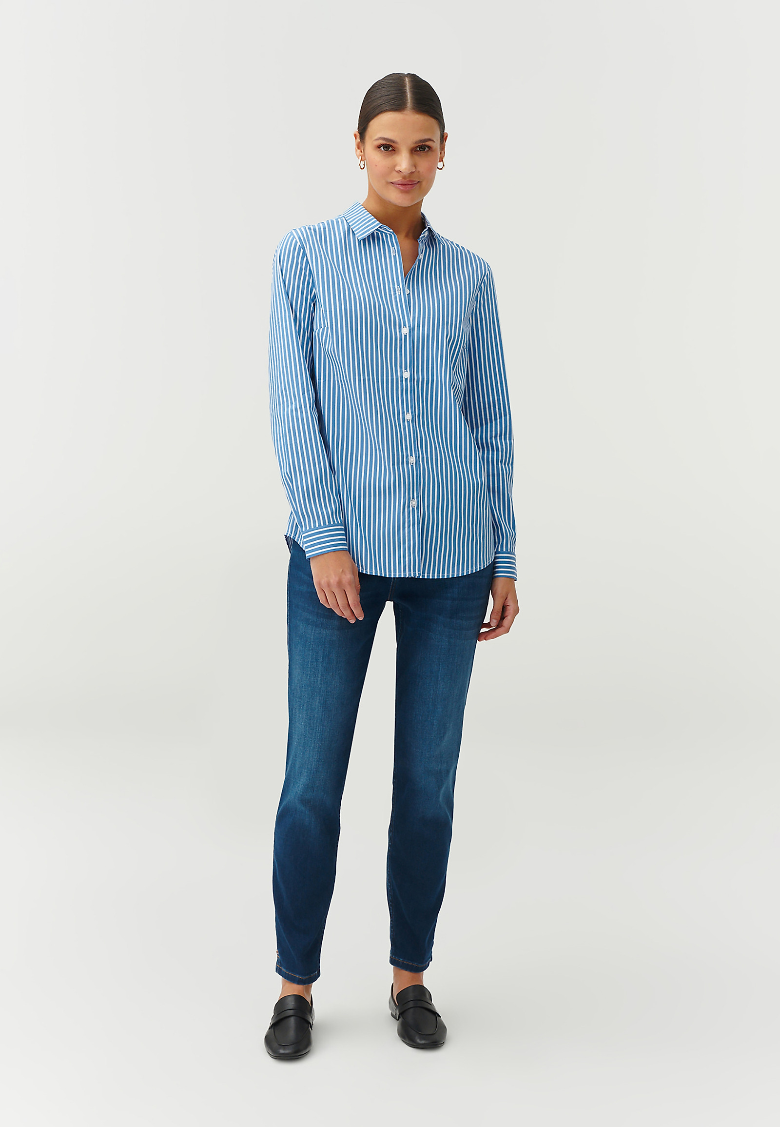 LADIES’ STRIPED SHIRT - GONIKO LADIES’ STRIPED SHIRT - GONIKO BLUE 94531