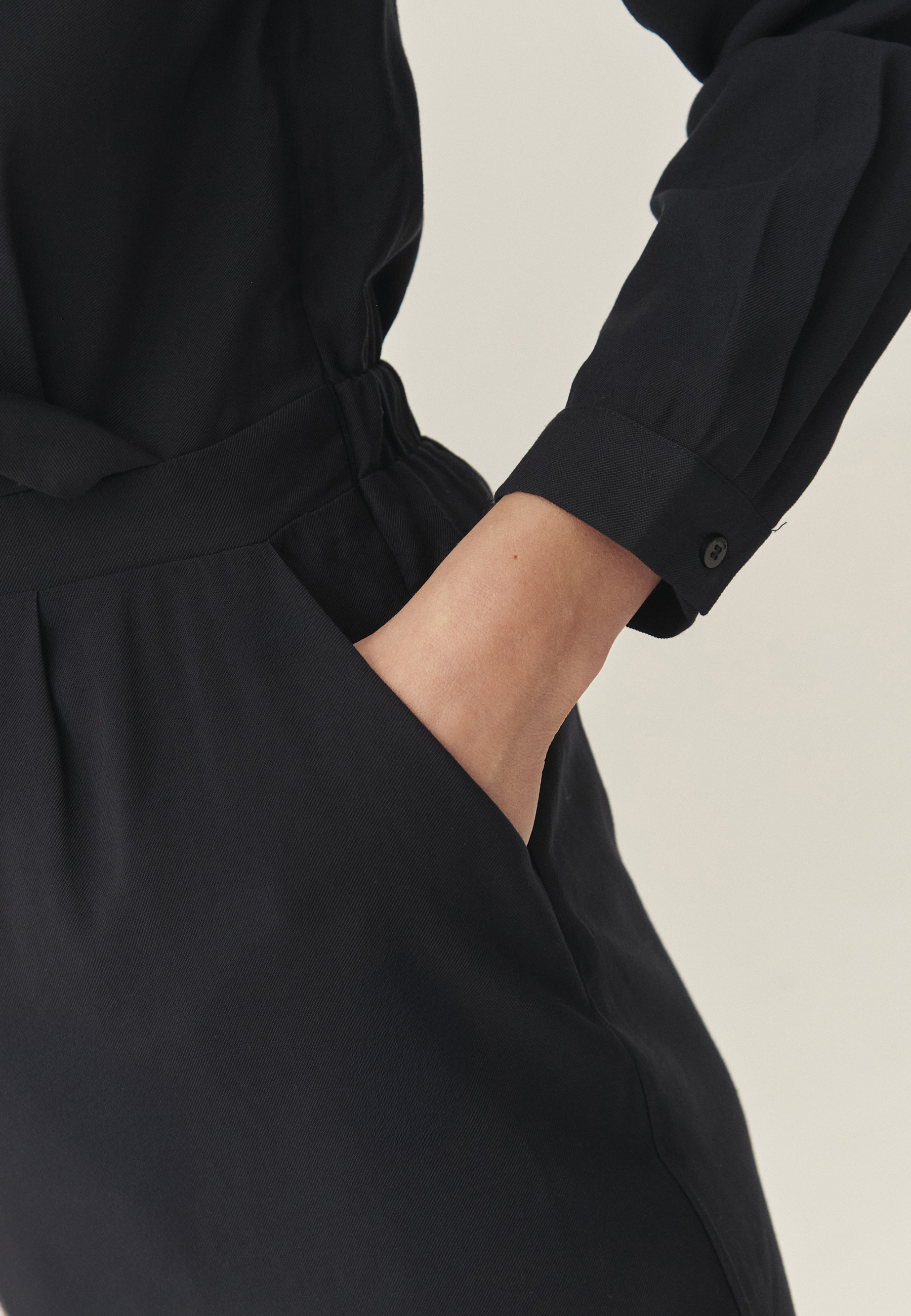 ROCHIE DIN ȚESĂTURĂ CU CROIALĂ TIP CREION - TIZANA BLEUMARIN 2