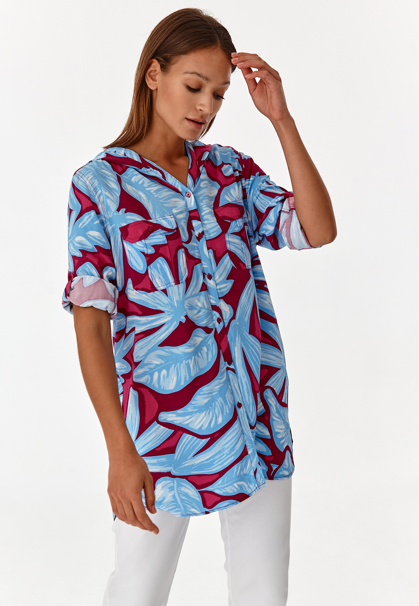 LADIES' BLOUSE WITH HOOD JUNA LADIES' BLOUSE WITH HOOD JUNA MULTICOLOR 77297