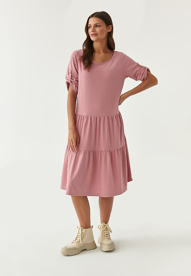 MINI DRESS WITH A FRILL RIKSONA 1 MINI DRESS WITH A FRILL RIKSONA 1 RÓŻOWY 5