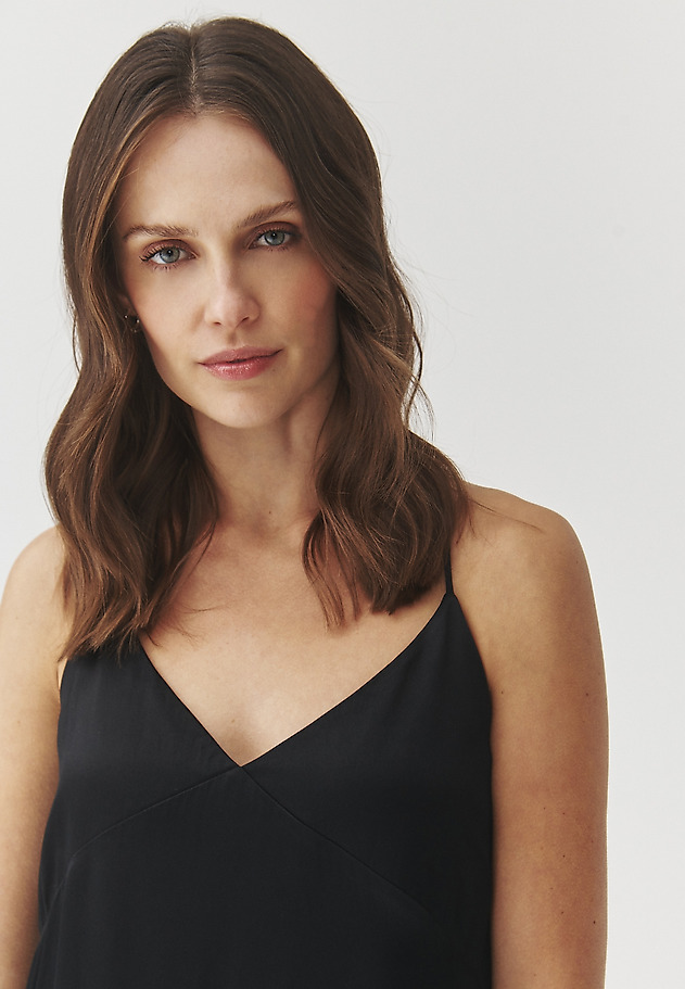 SATIN MIDI DRESS — MEI SATIN MIDI DRESS — MEI CZARNY 7