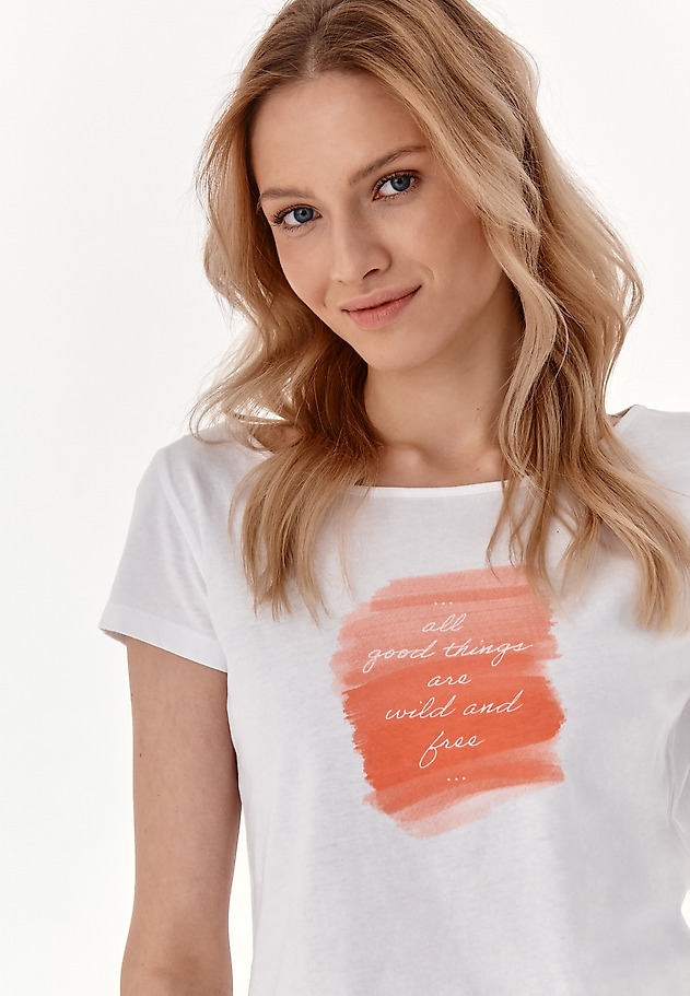 TRICOU DE DAMĂ DIN BUMBAC ALBINA 2 TRICOU DE DAMĂ DIN BUMBAC ALBINA 2 ALB 3