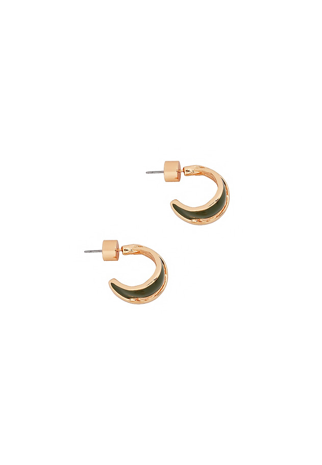 EPOXY RESIN EARRINGS - AFFIE EPOXY RESIN EARRINGS - AFFIE KHAKI 3