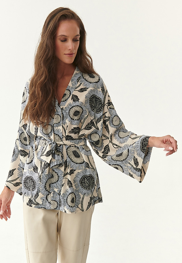 LADIES' WRAP BLOUSE TAWINA LADIES' WRAP BLOUSE TAWINA MULTICOLOR 3