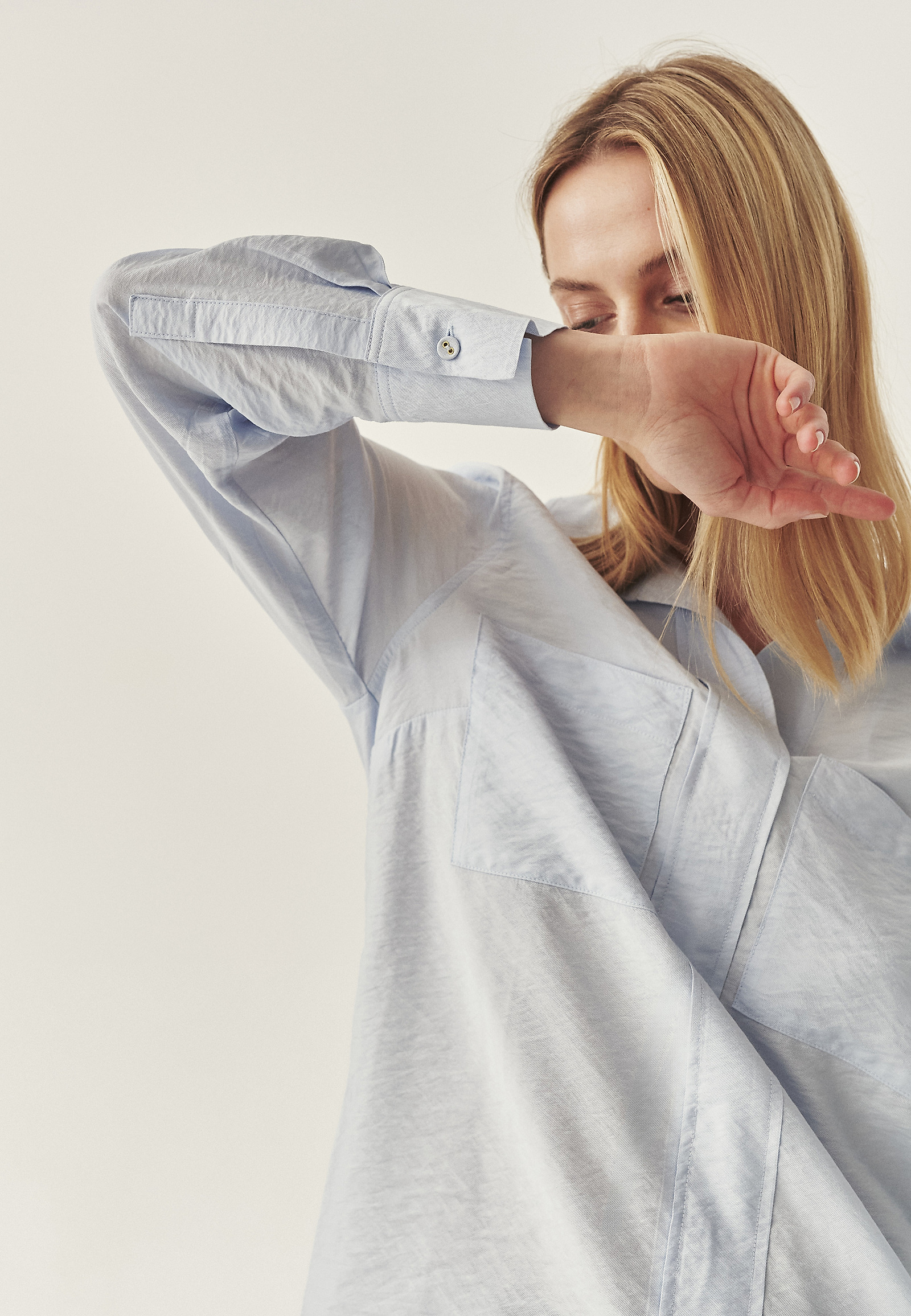 SOFT SHIRT WITH POCKETS - BLUMA SOFT SHIRT WITH POCKETS - BLUMA BLUE 114933