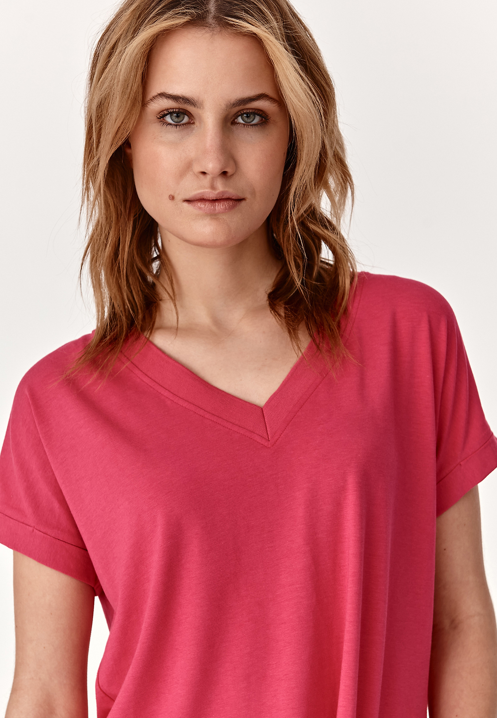 PLETENA ŽENSKA BLUZA RELAKI PLETENA ŽENSKA BLUZA RELAKI ROŽNATA 76191