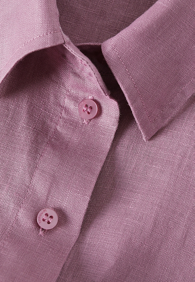 SHORT-SLEEVED LINEN SHIRT - SINES SHORT-SLEEVED LINEN SHIRT - SINES FIOLETOWY 8