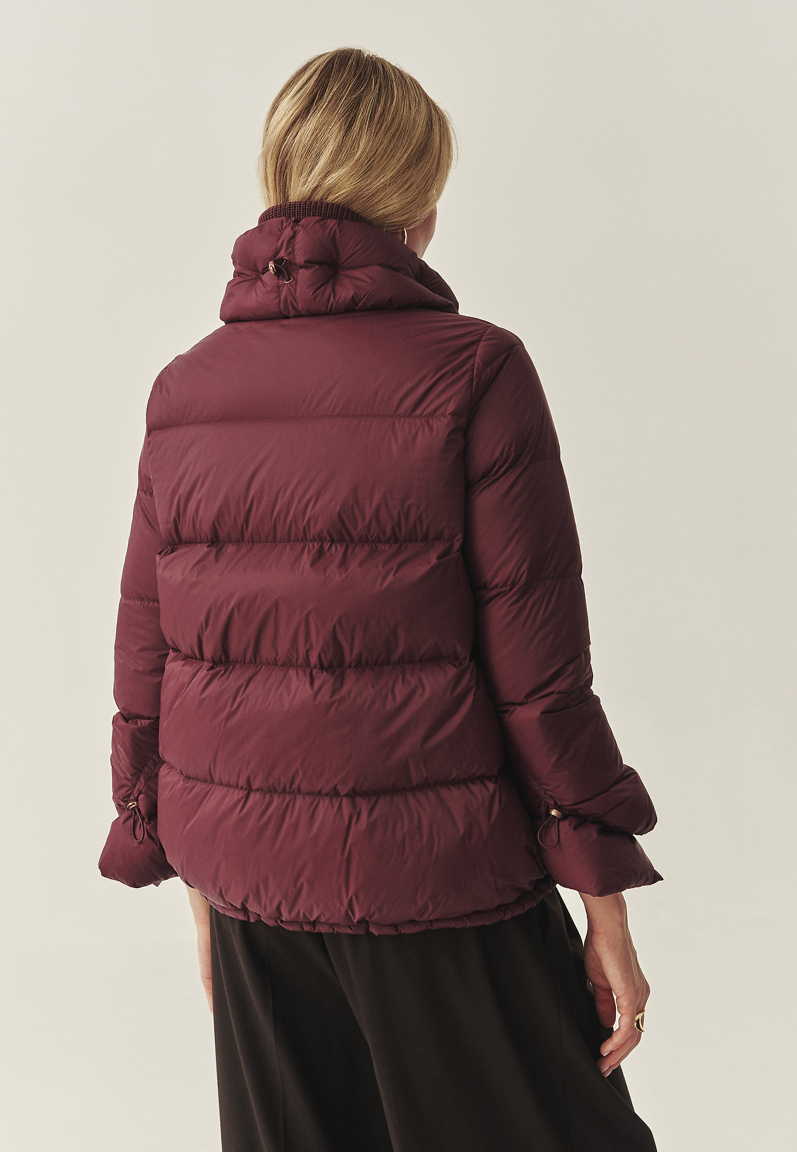 DOWN JACKET WITH STAND-UP COLLAR - BUBO DOWN JACKET WITH STAND-UP COLLAR - BUBO RED 117377