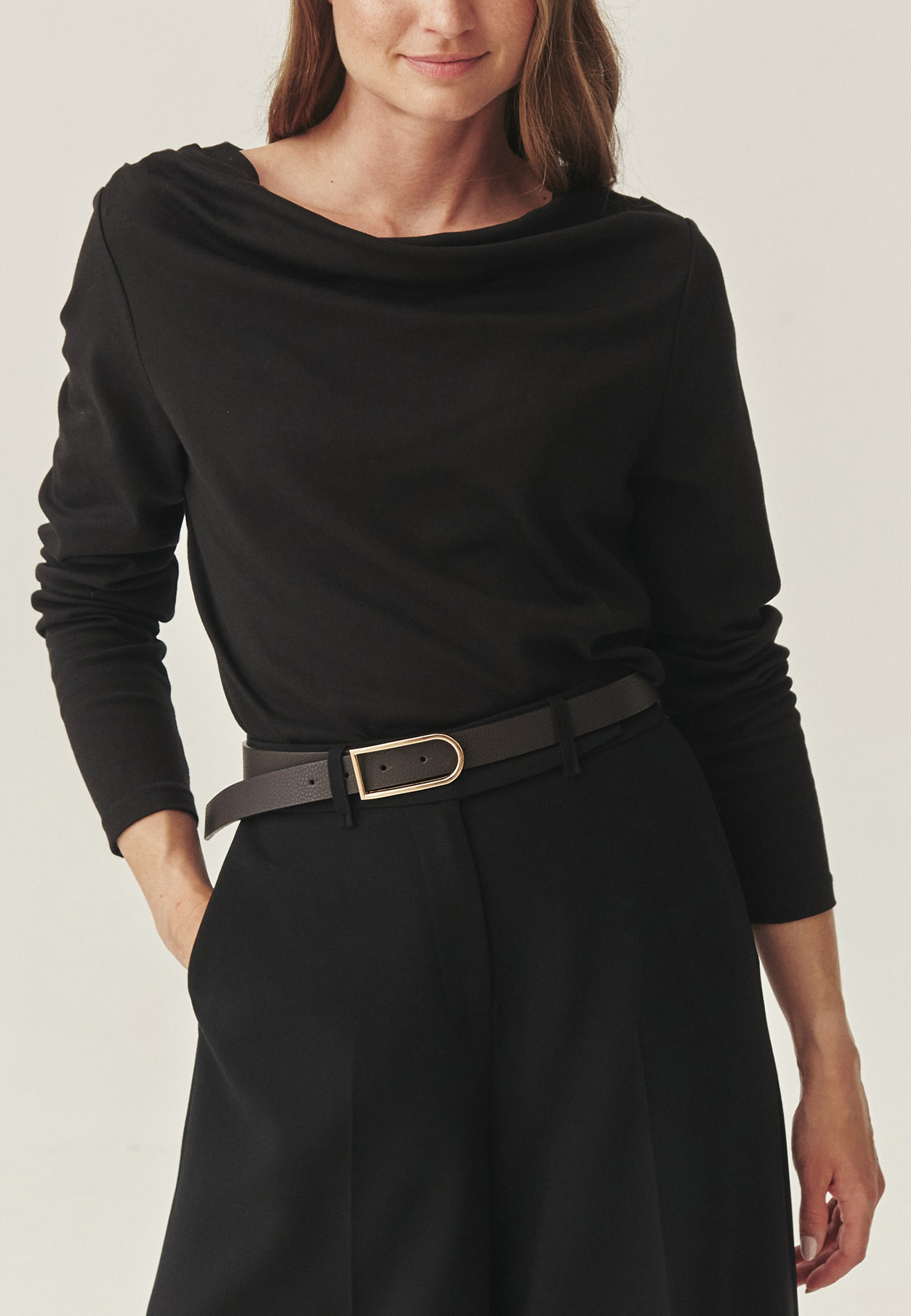 ŽENSKI USNJEN PAS - IVIS RJAVA 2