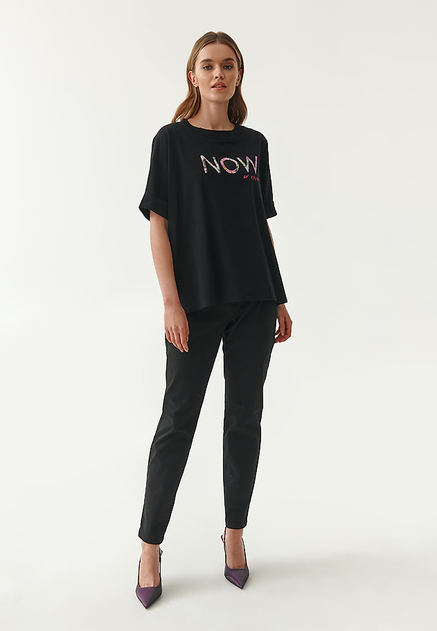 T-SHIRT DAMSKI LIKE 6 T-SHIRT DAMSKI LIKE 6 CZARNY 4