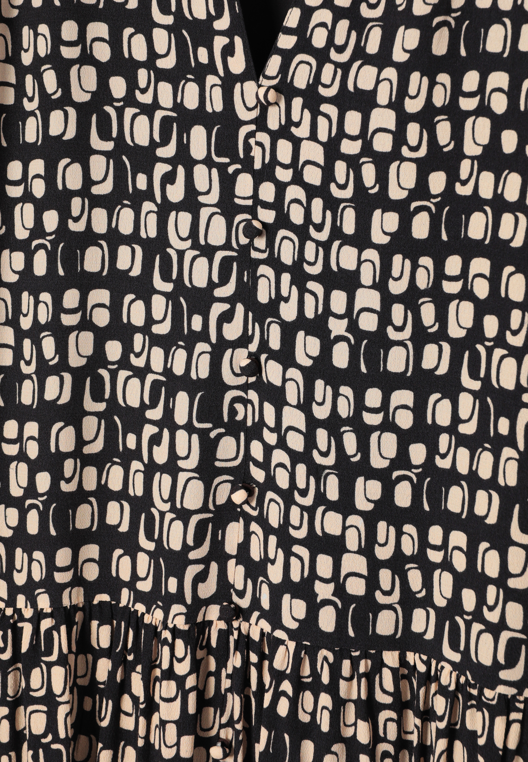 VISKOZNA OBLEKA Z ORIGINALNO ZASNOVO - MARLI VEČBARVNA 2